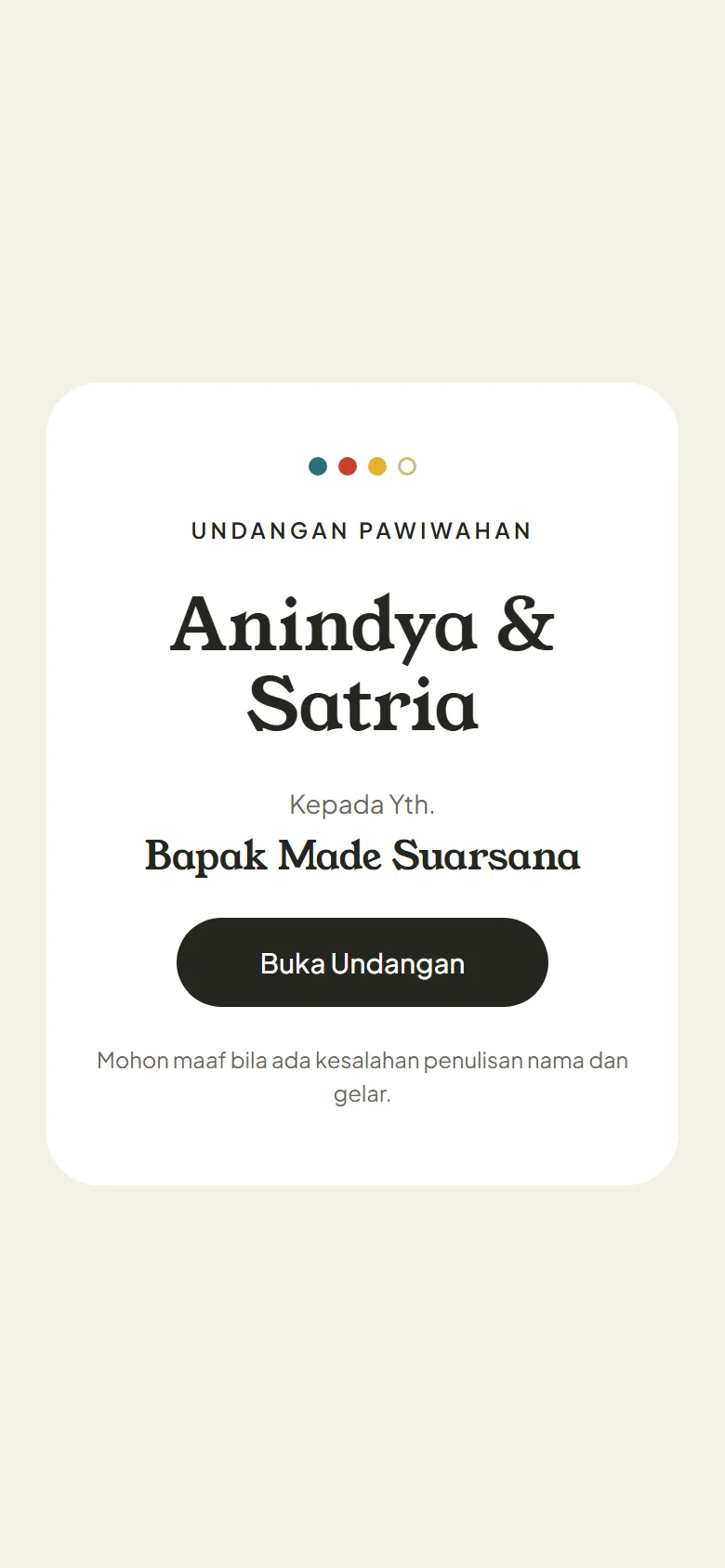 Sampul tema Canang