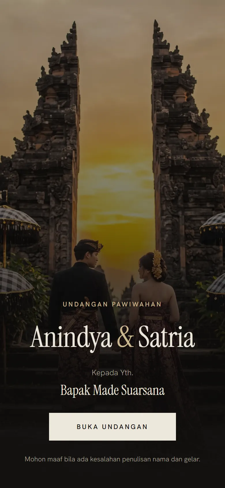 Sampul tema Rwa Bhineda